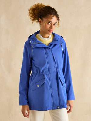 Joules Portwell Blue Waterproof Raincoat