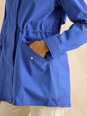 Joules Portwell Blue Waterproof Raincoat