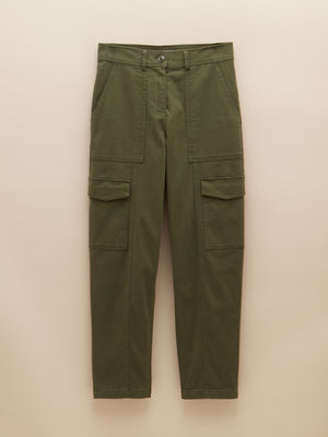 Joules Khaki Green Tapered Leg Cargo Trousers