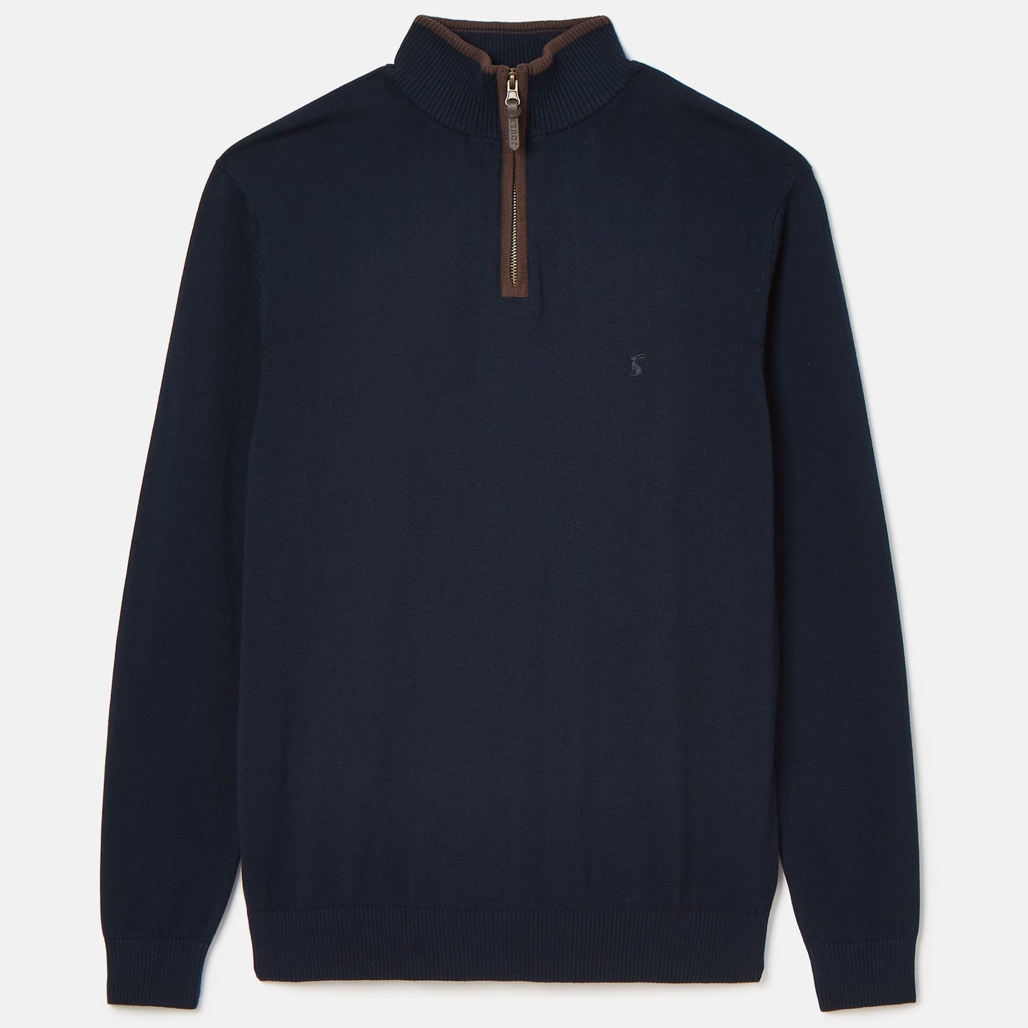 Joules Hillside Navy Quarter Zip Knit Jumper