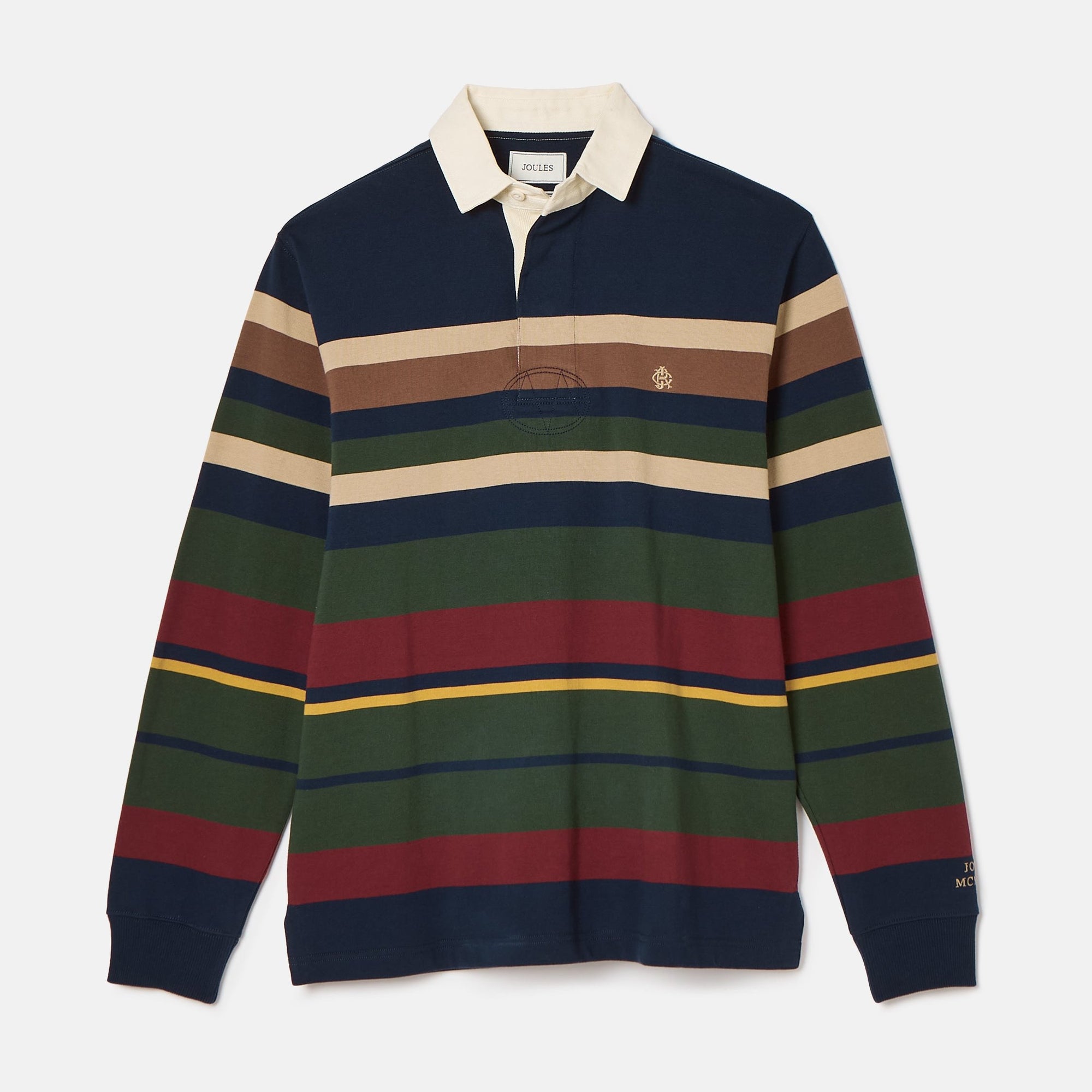 Joules Onside Multi Striped Rugby Shirt