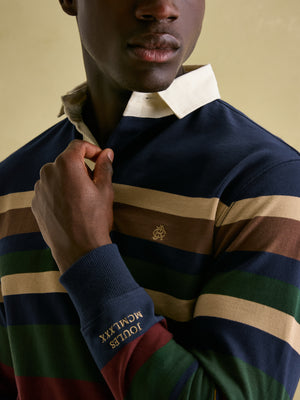 Joules Onside Multi Striped Rugby Shirt