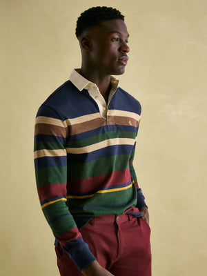 Joules Onside Multi Striped Rugby Shirt