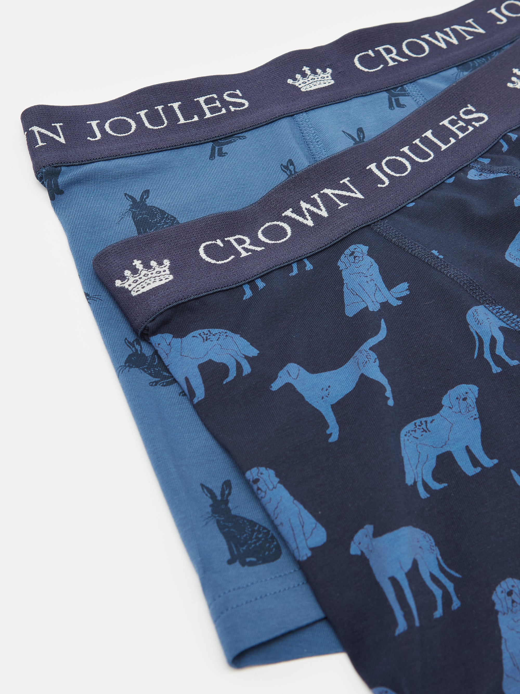 Joules Crown Joules Hare of the Dog Pack 0f Two Cotton Briefs