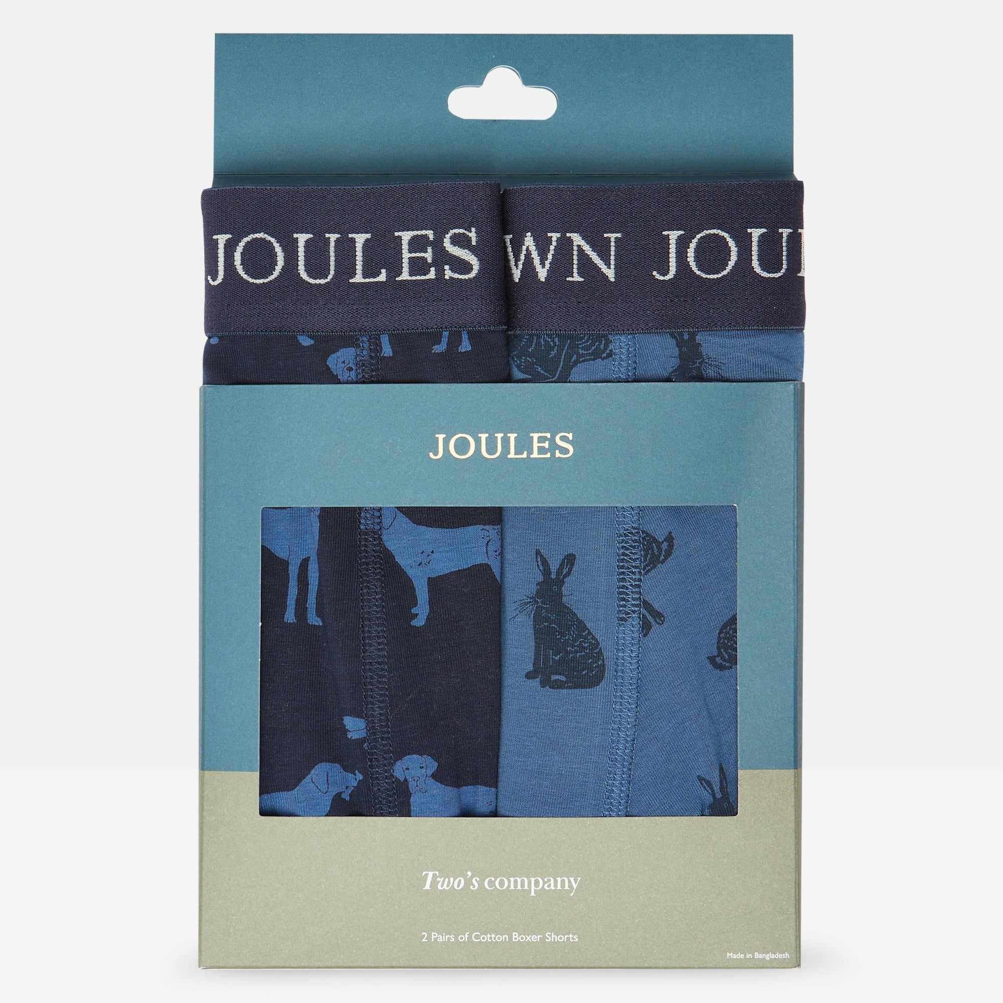 Joules Crown Joules Hare of the Dog Pack 0f Two Cotton Briefs