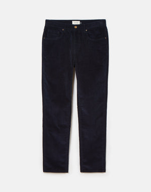 Joules Navy Straight Leg Corduroy Trousers