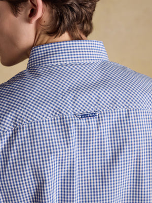 Joules Poplin Blue Gingham Check Classic Fit Shirt