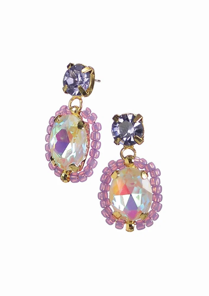 Hot Tomato Dolly Drops Lilac Earrings