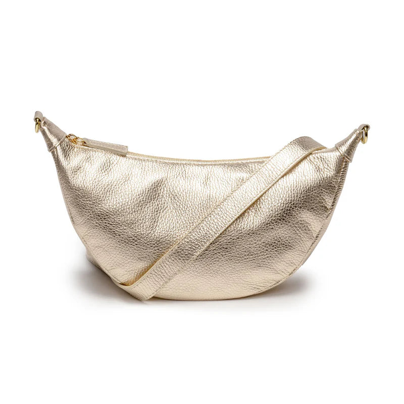 Elie Beamont Gold Hobo Bag