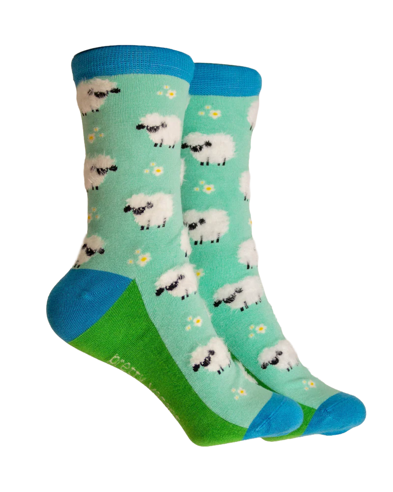Pretty Vacant Fluffy Sheep Socks