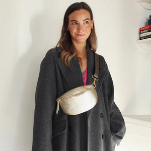 Elie Beaumont Gold Large Slingbag