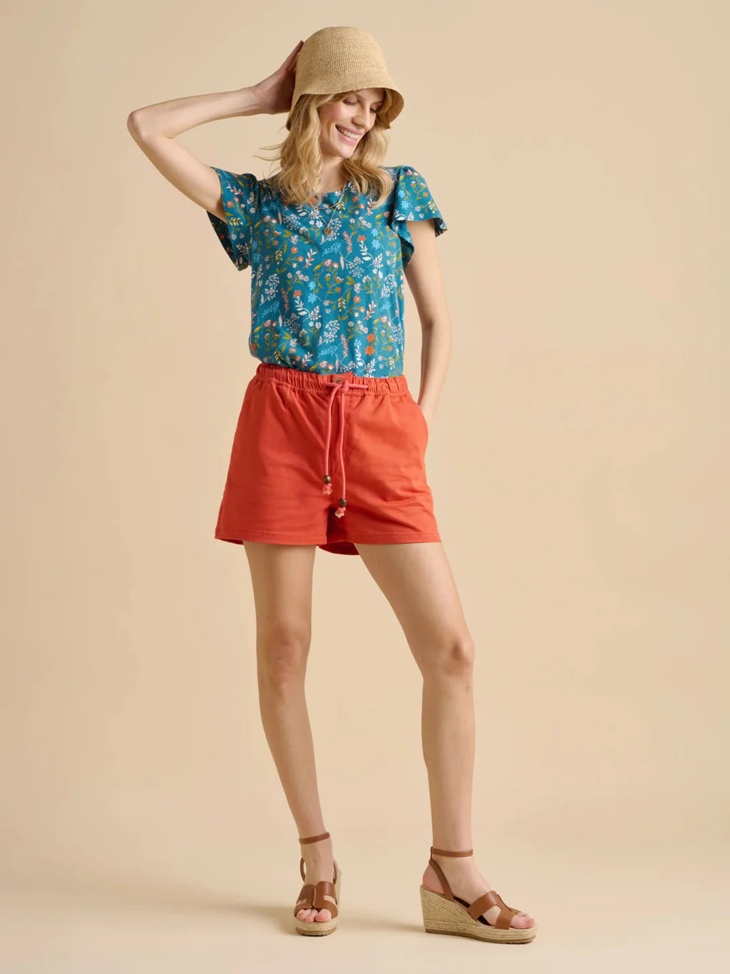 Brakeburn Shoreline Meadow Teal Jersey T Shirt