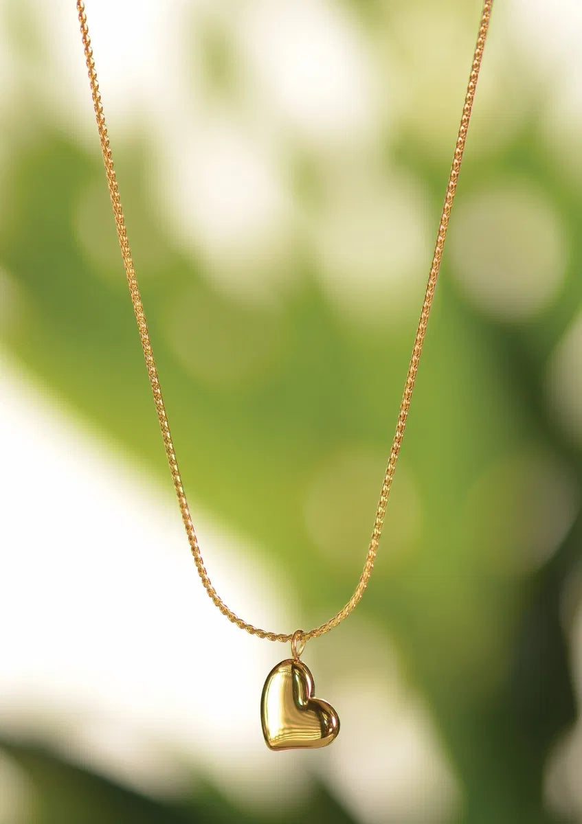 Hot Tomato Gold This Heart Necklace