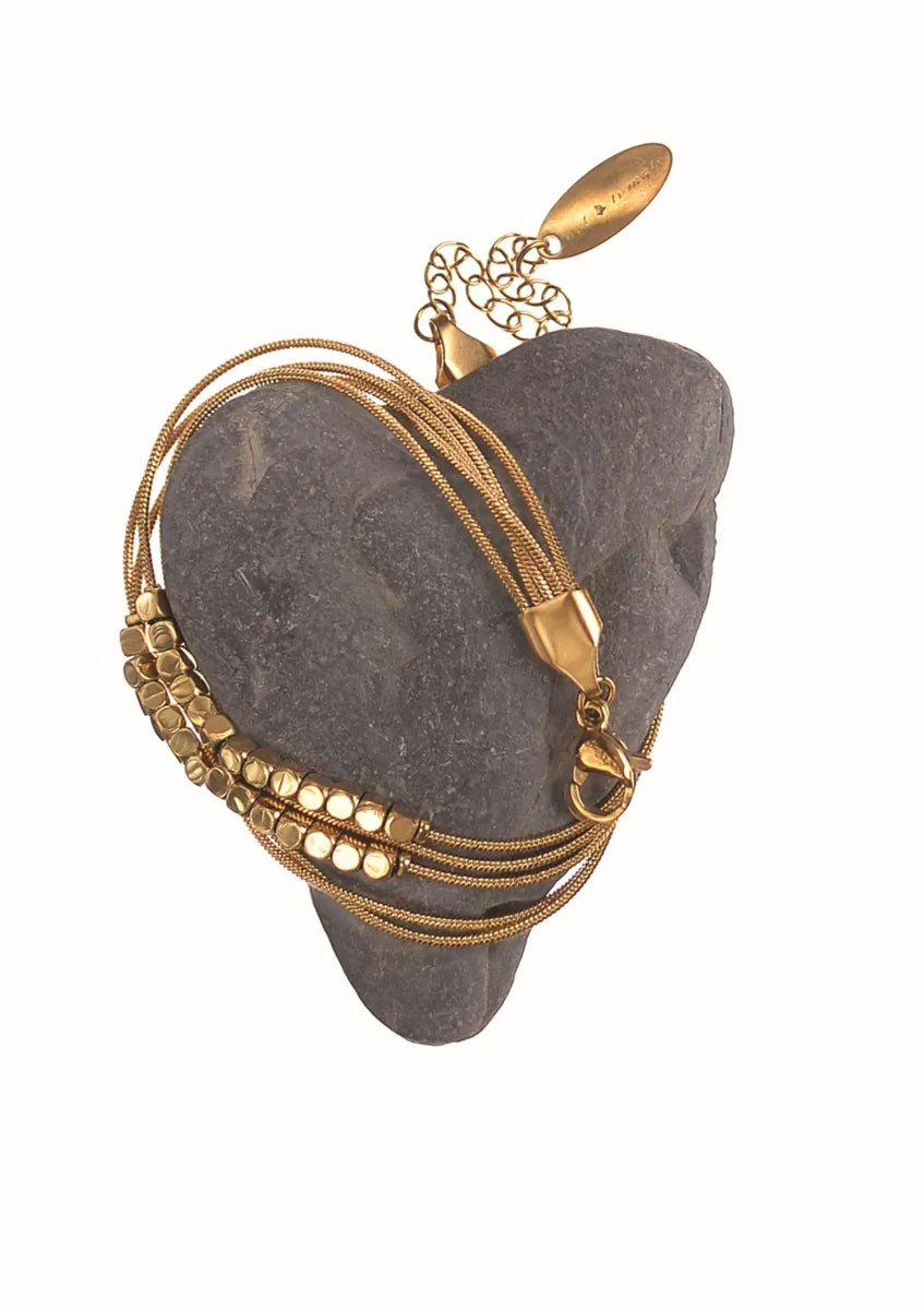 Hot Tomato Gold 5 Strands Bracelet