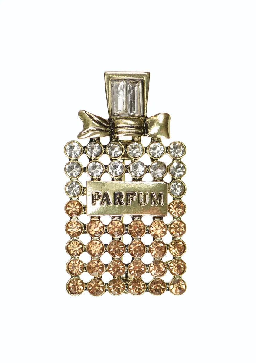 Hot Tomato Vintage Parfum Bottle Brooch
