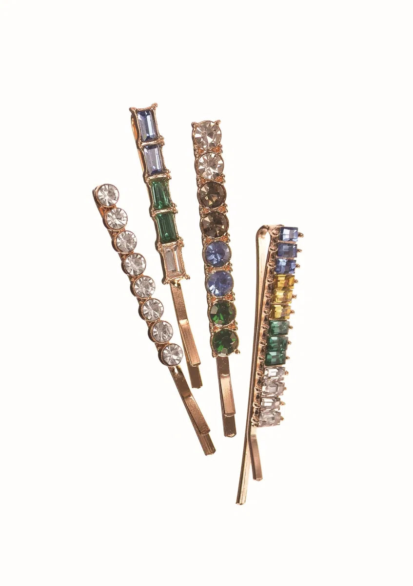 Hot Tomato Four In A Row Bobby Pins