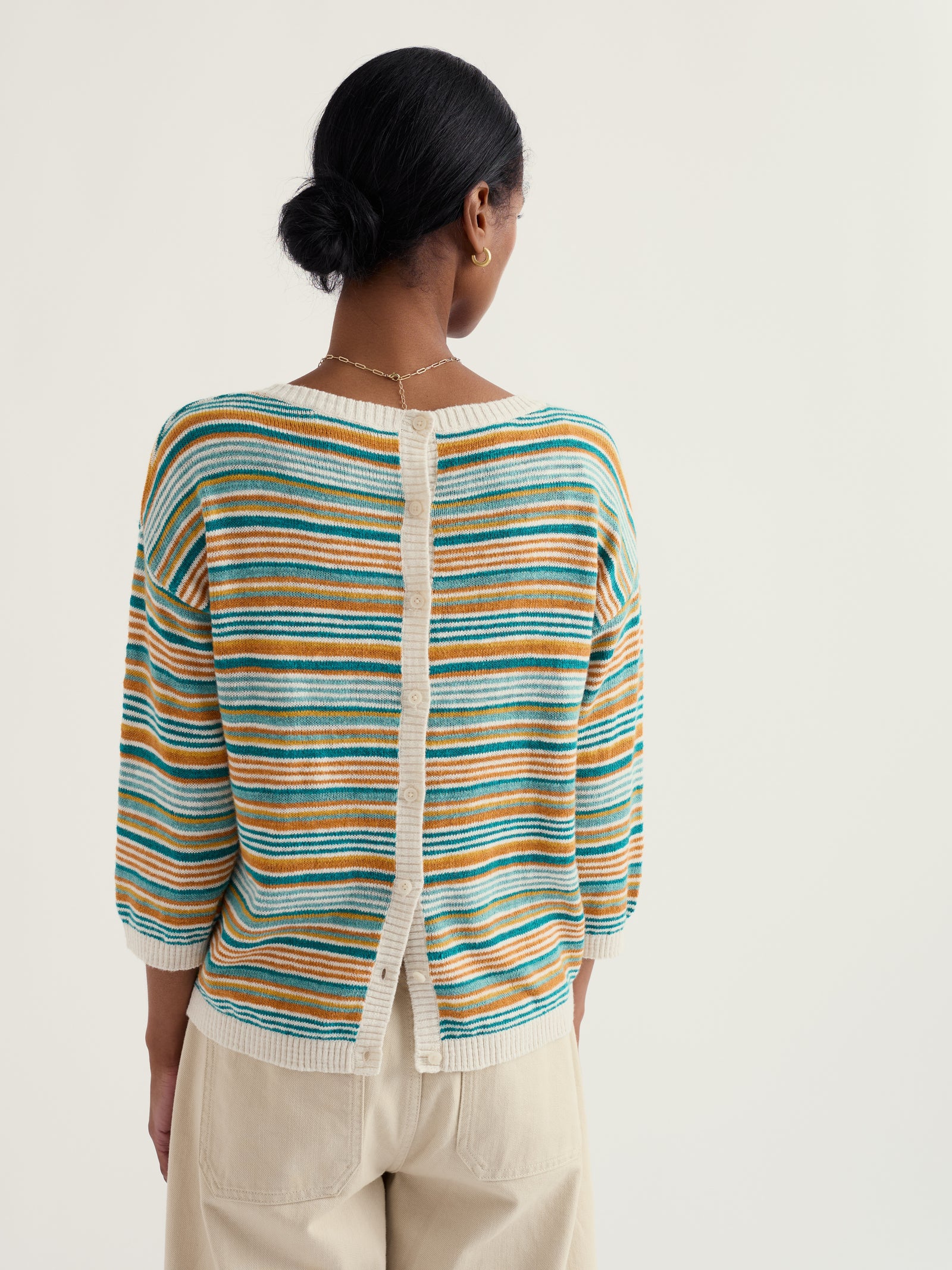 Seasalt Dittany Amber Multi Knavock Striped Jumper