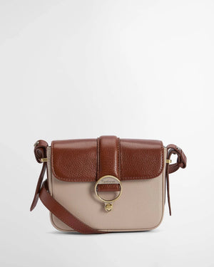Barbour Mini Rosa Pebbled Pink & Leather Crossbody Bag