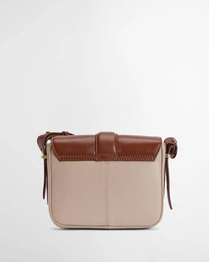 Barbour Mini Rosa Pebbled Pink & Leather Crossbody Bag