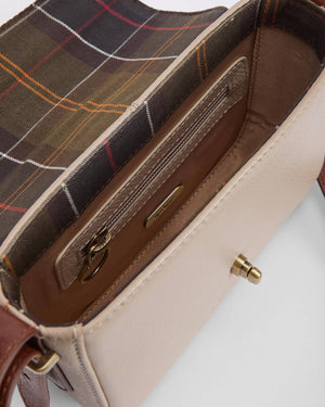 Barbour Mini Rosa Pebbled Pink & Leather Crossbody Bag
