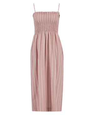 Barbour Madeline Gardenia Stripe Midi Dress