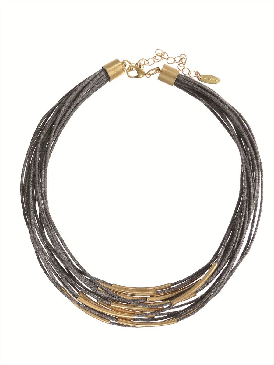 Hot Tomato Gold Multi Strand Necklace