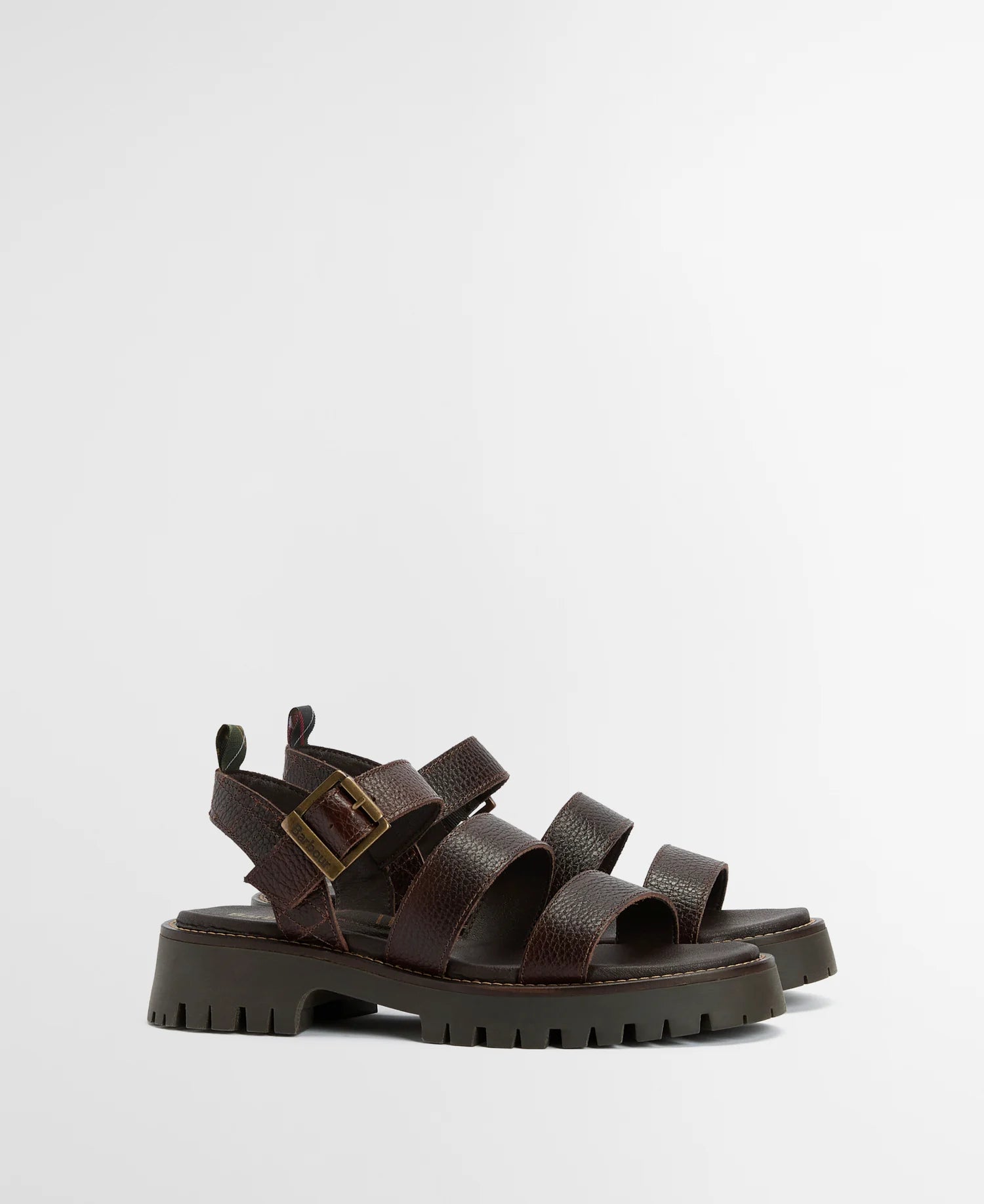 Barbour Gabby Dark Brown Sandal