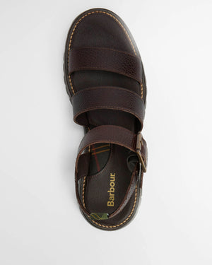 Barbour Gabby Dark Brown Sandal