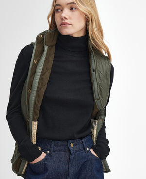 Barbour Cavalry Quilted Olive Gilet