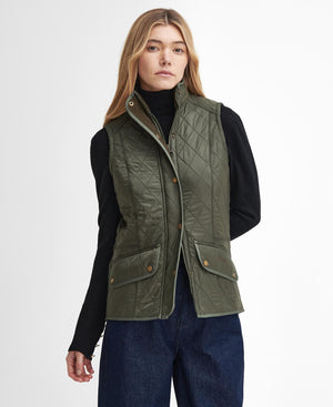 Barbour Cavalry Quilted Olive Gilet