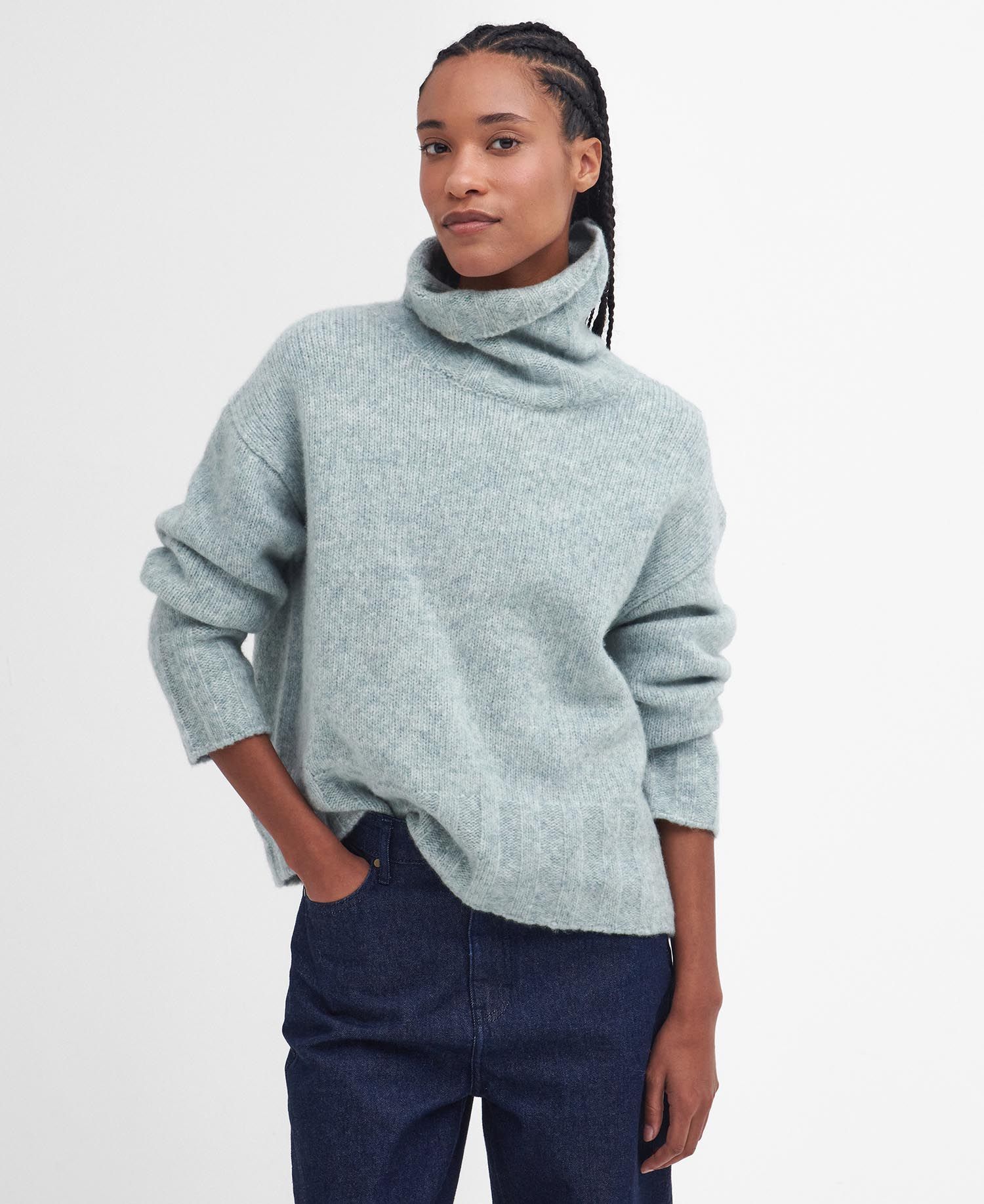 Barbour Anita Knitted Soft Mint Jumper