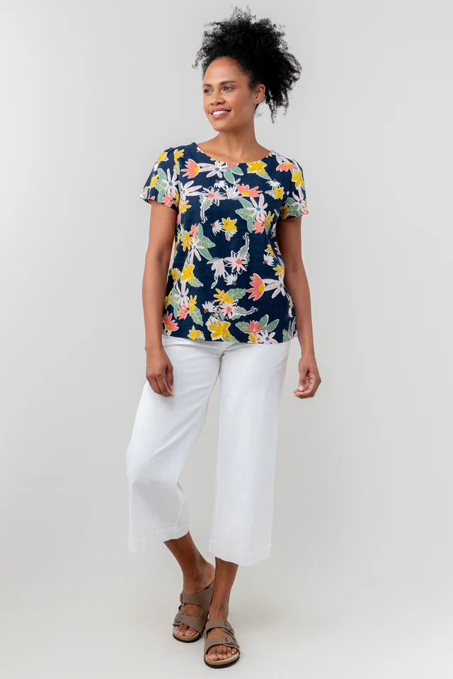 Lily & Me Navy Rosali Top Serena