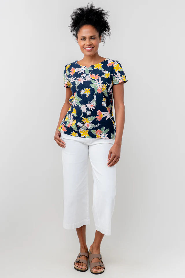 Lily & Me Navy Rosali Top Serena