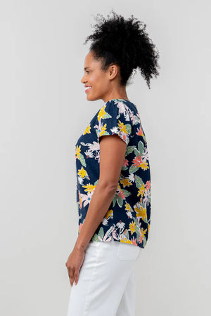 Lily & Me Navy Rosali Top Serena