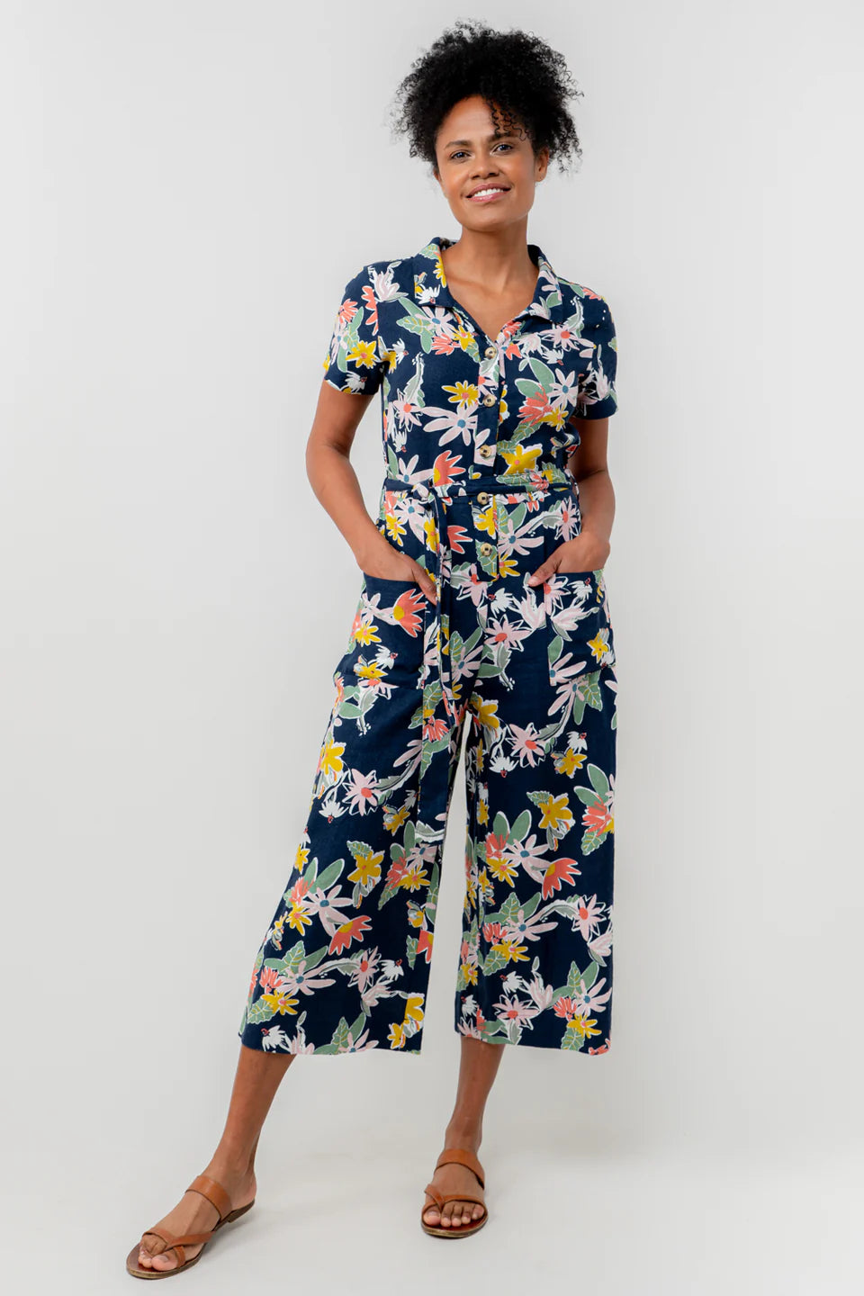 Lily & Me Navy Josie Jumpsuit Serena