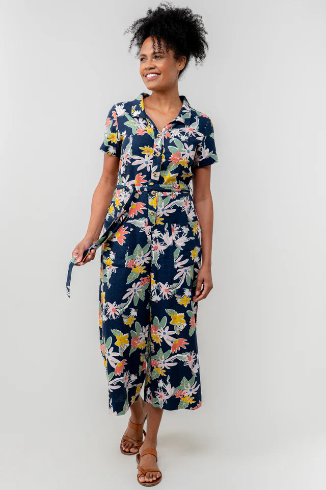 Lily & Me Navy Josie Jumpsuit Serena