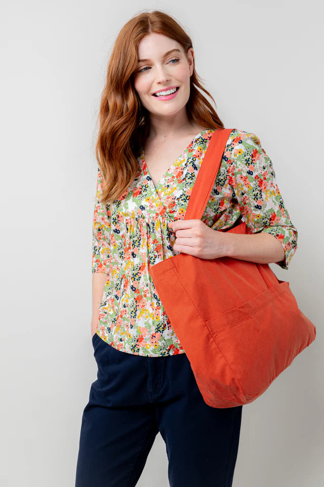 Lily & Me Mayflower 3/4 Sleeve Myrtle Top