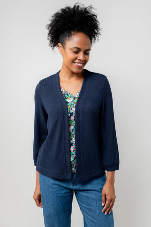 Lily & Me Navy Shore Cardi Plain
