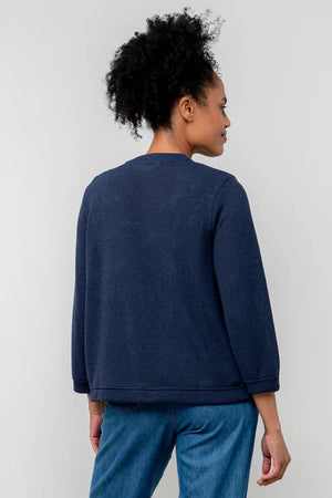 Lily & Me Navy Shore Cardi Plain