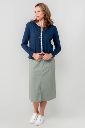 Lily & Me Navy Lucy Cardigan Plain