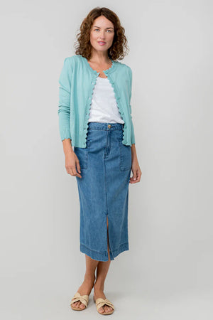 Lily & Me Ocean Lucy Cardigan Plain