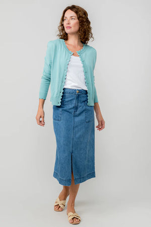 Lily & Me Ocean Lucy Cardigan Plain