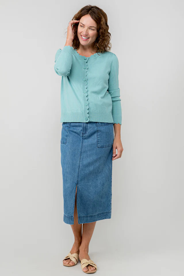 Lily & Me Ocean Lucy Cardigan Plain