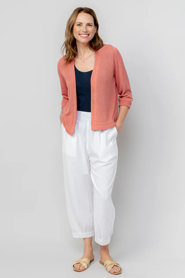 Lily & Me Antique Rose Shore Cardi Plain