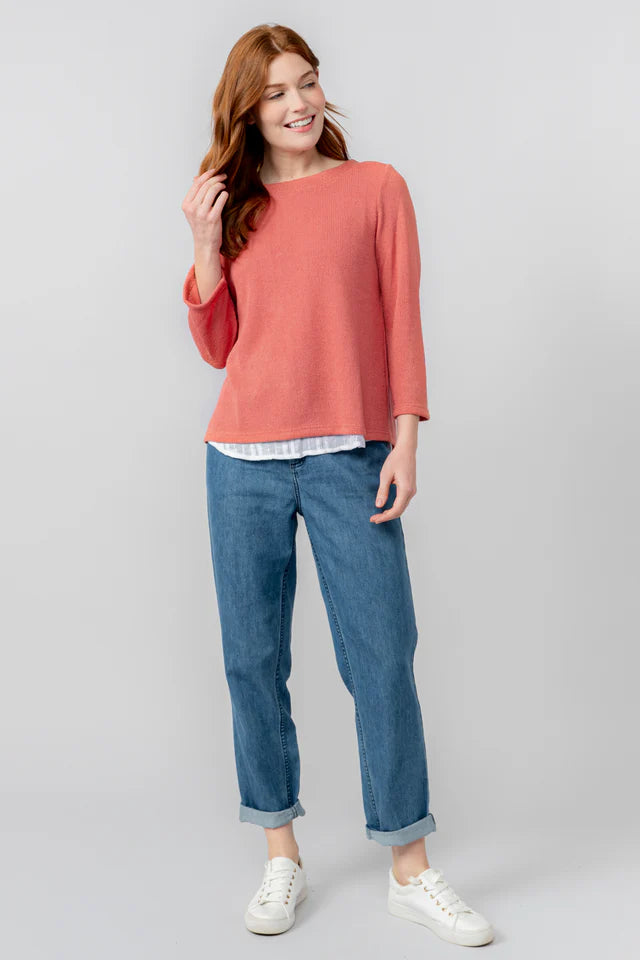 Lily & Me Antique Rose Fleur Top Plain