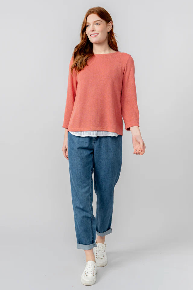 Lily & Me Antique Rose Fleur Top Plain