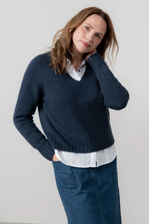 Lily & Me Navy Woodchester Jumper  Plain