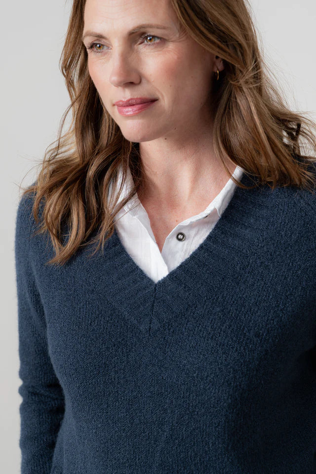 Lily & Me Navy Woodchester Jumper  Plain