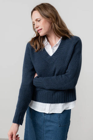 Lily & Me Navy Woodchester Jumper  Plain