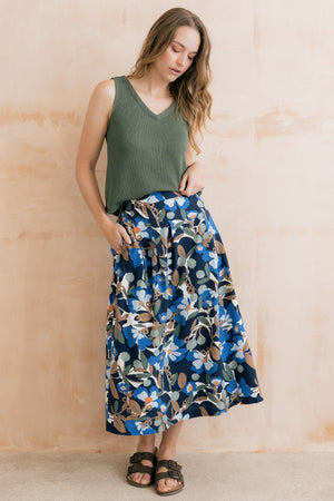 Lily & Me Navy St Ives Skirt